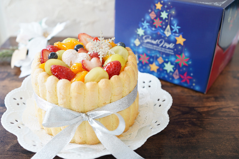 ２０２０クリスマスケーキはフルーツのシャルロットケーキ お菓子教室 スタジオジェンマ 東京都小平市